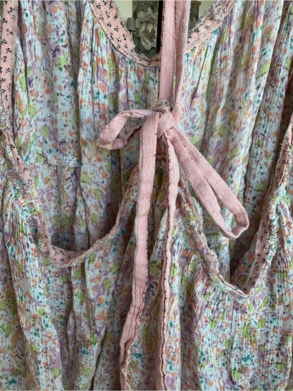 Vintage Free People pink tank top